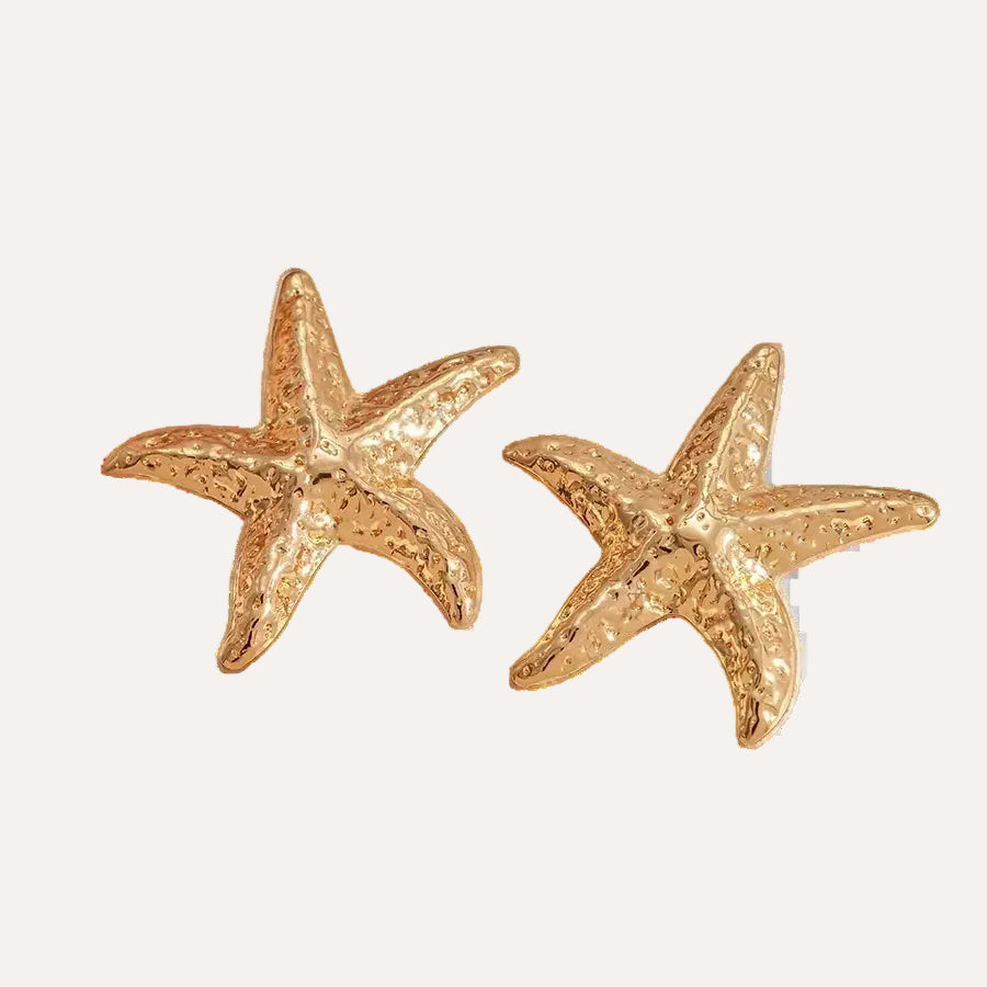 NOSARA Gold Starfish Earrings