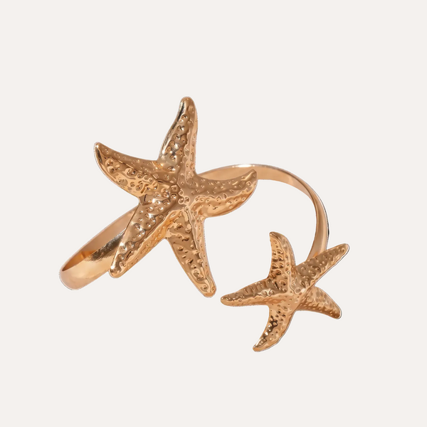 NOSARA Gold Starfish Ring
