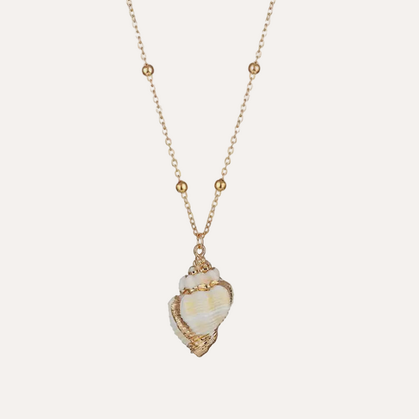 NOSARA Gold Conch Shell Pendant
